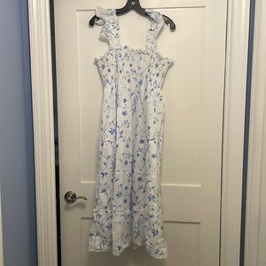 Hill House Blue and White Floral Dress